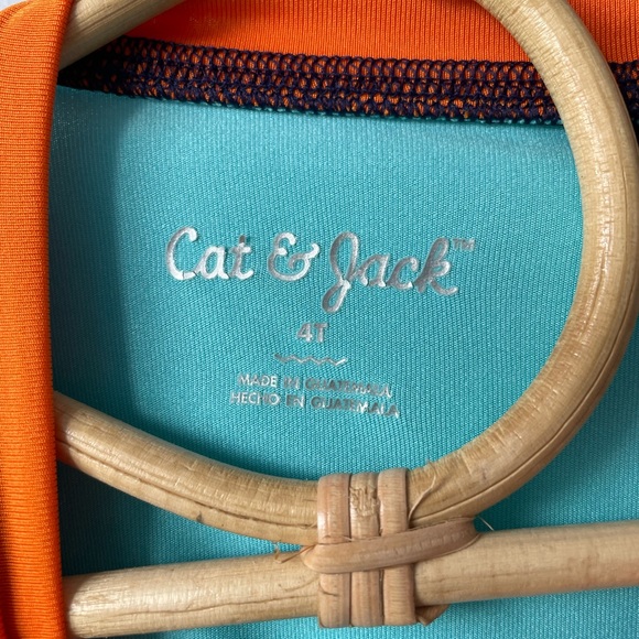 Cat & Jack Pirate Themed Rash Guard Size 4T - Picture 6 of 9